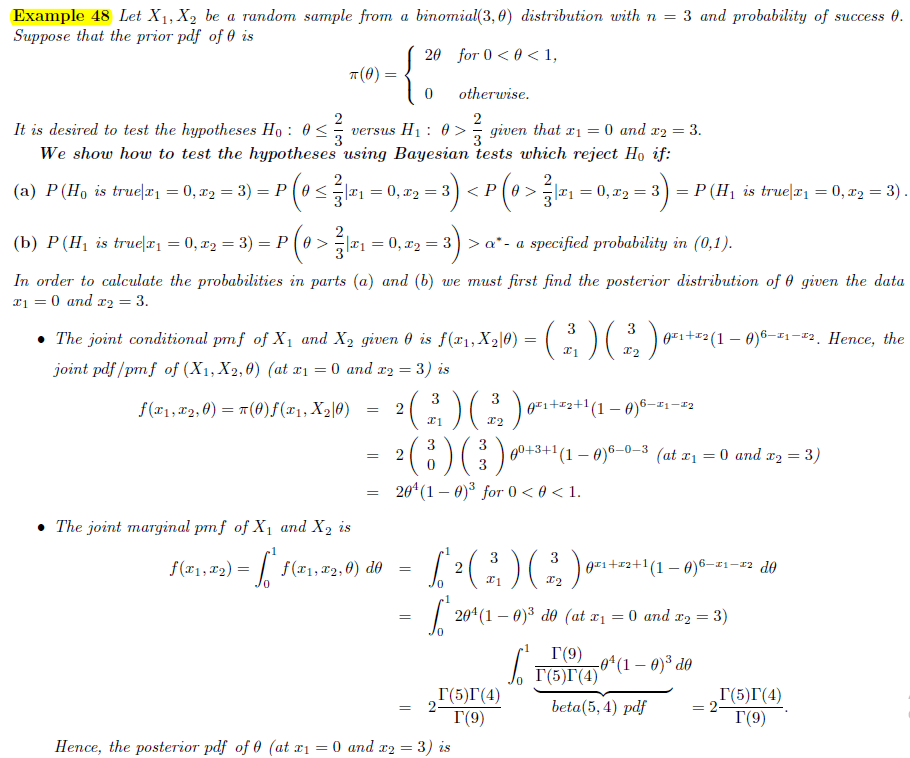 if: P(Ho is true(x) = P (85 -1x) >1x) = P(H, is