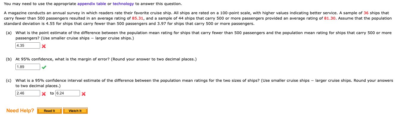 to answer this question. A magazine conducts an annual survey in which