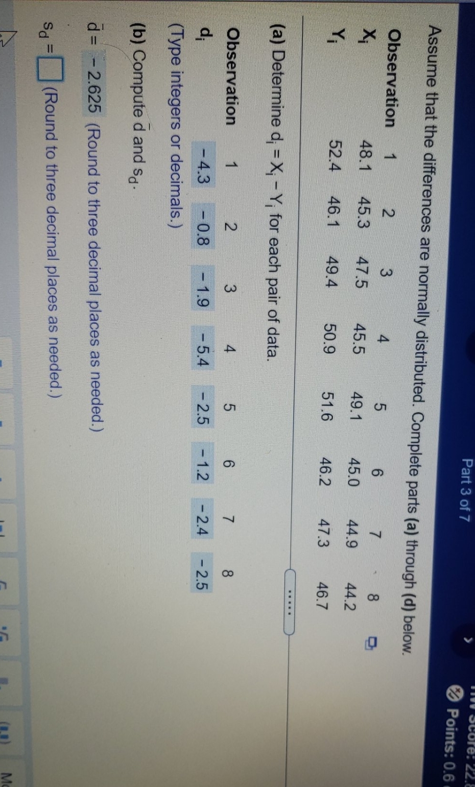 how do I figure the sd re: 22. Part 3 of 7