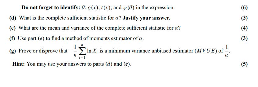the estimator in part (a) is a consistent estimator of 1. Hint: