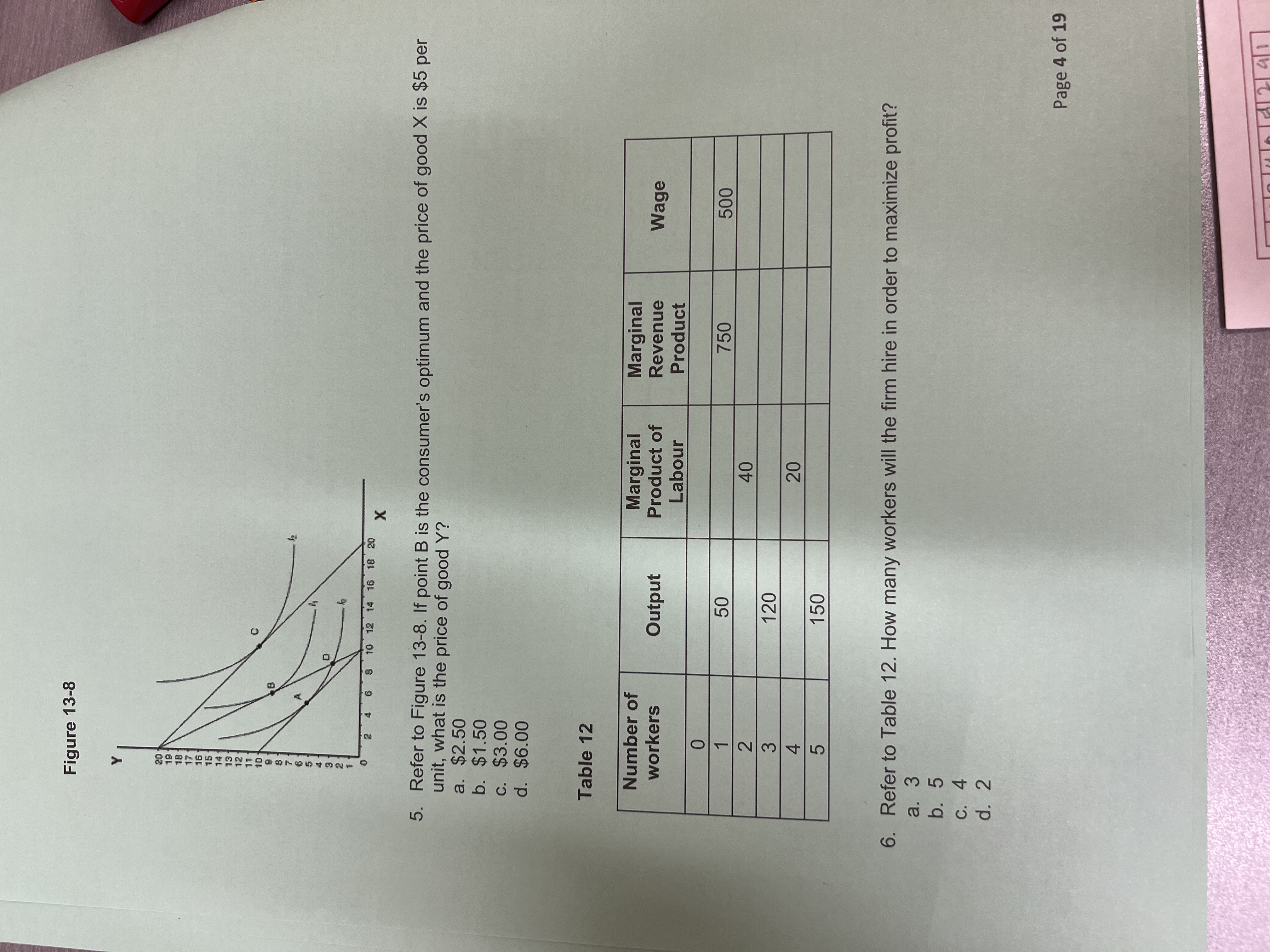the question. Scenario 3 Suppose the market demand for in-class lectures is: