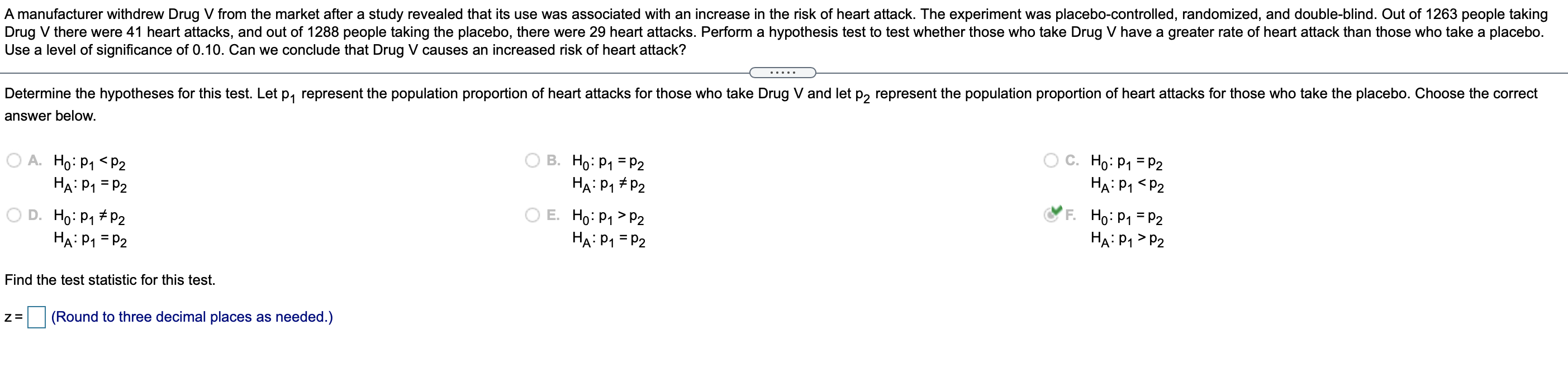 not reject the null hypothesis? What does this mean in the context