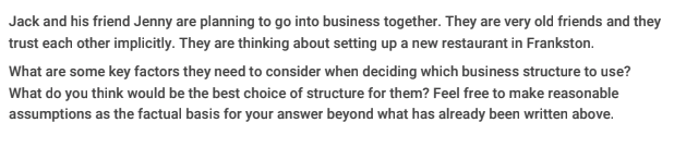 NEED HelpIRAC Method is applied Jack and his friend Jenny are planning