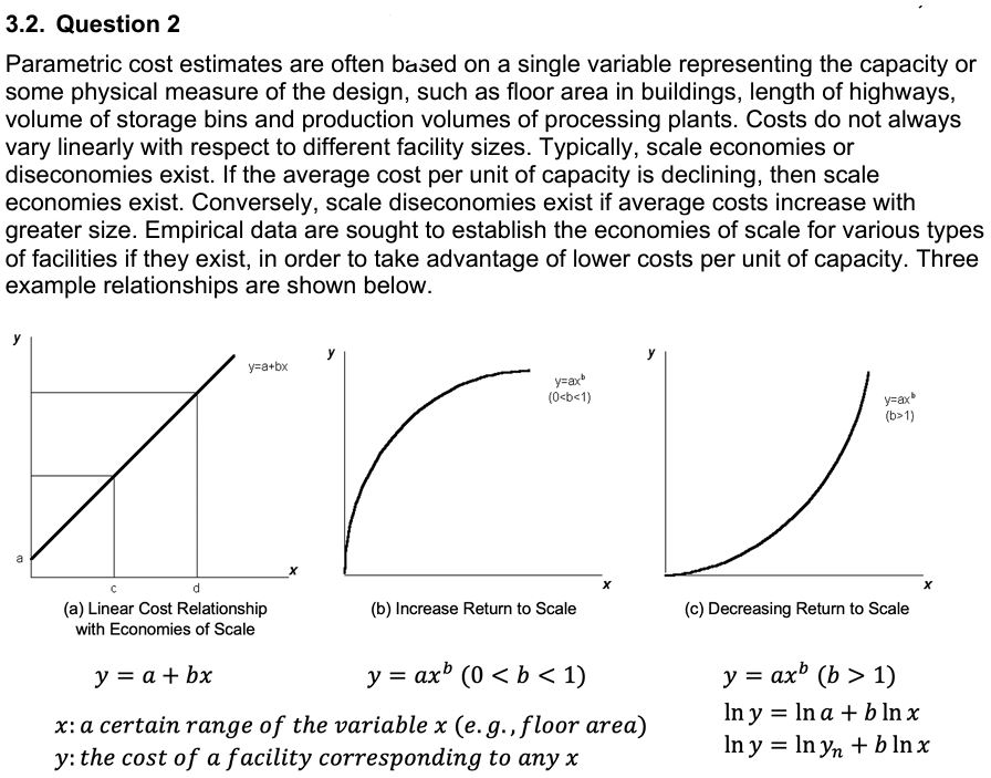 bins and production volumes of processing plants. Costs do not always vary