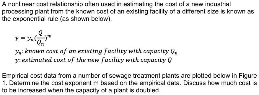 linearly with respect to different facility sizes. Typically, scale economies or diseconomies
