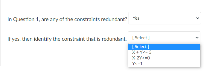 Fill in the blanks for the optimal solution you found in