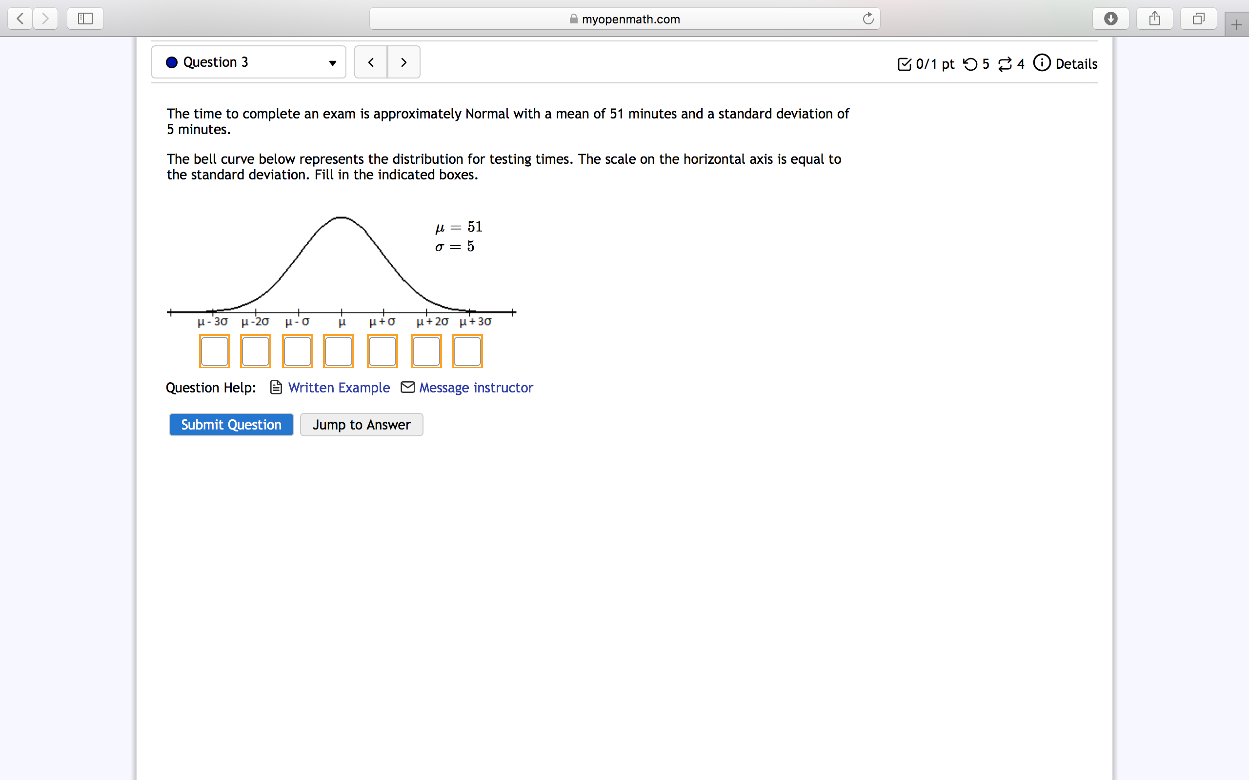Written Example Message instructor Submit Question Jump to Answer( >i E] i