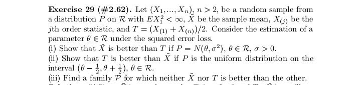  Statistics and probability, help. Exercise 17 (#2.40). Let (X1. .... X,),