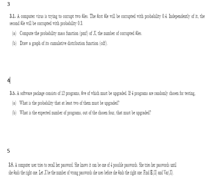 **PLEASE TYPE ONLY*** 1 If X has the CDF for x.