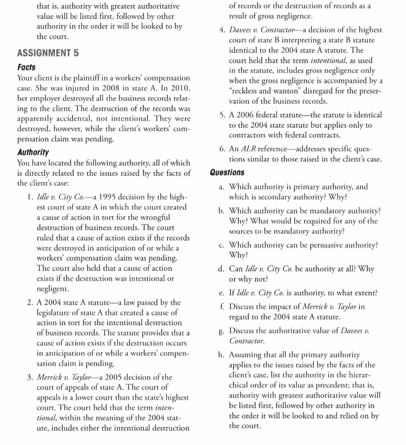 that is, authority with greatest authoritative value will be listed first,