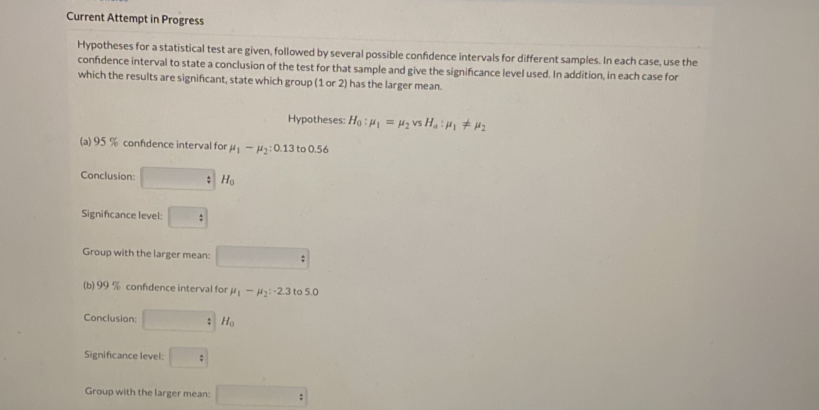 I also need to know c) the 90% confidence interval Conclusion Significance