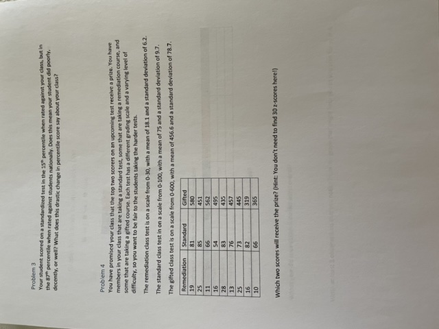 I need help with the problems on the following attached page, Thanks!