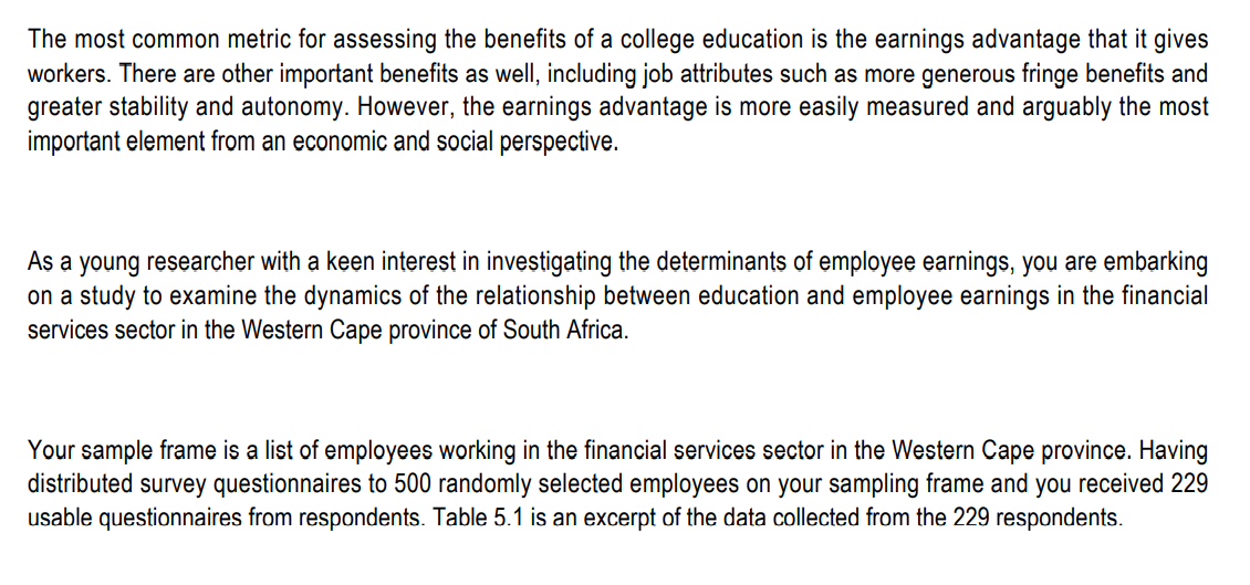 education' on 'Annual earnings'. Your explanation should include the standard reporting format.