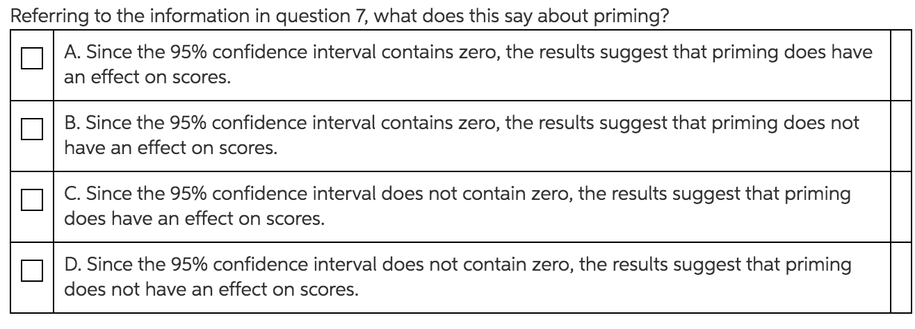 students were asked to answer 42 trivia questions from a board game.