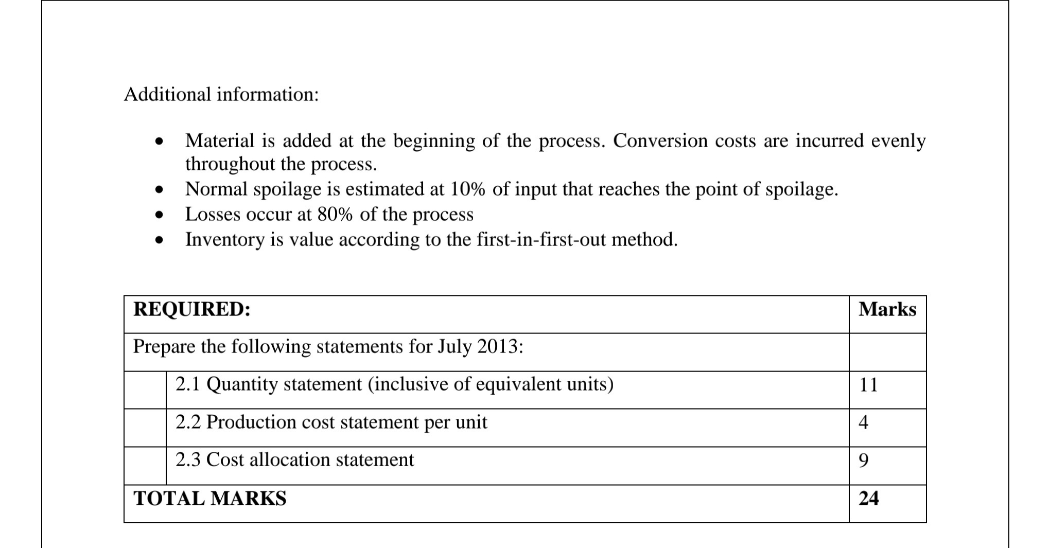 - 100% complete 150 000 - Conversion costs - 50% complete 255
