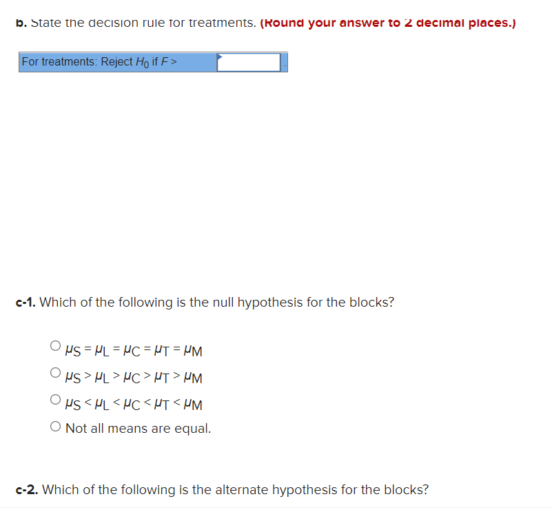 HL = HC= HT= HM OHS > HL > HC > HT