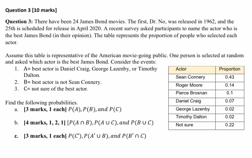 Please provide step by step solution for the below: Question 3 [10