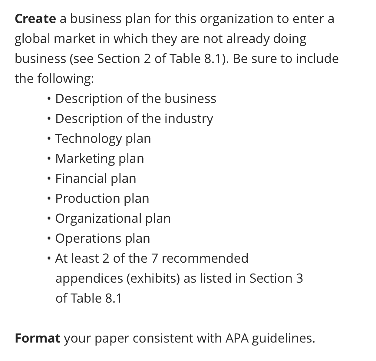 market in which they are not already doing business (see Section 2