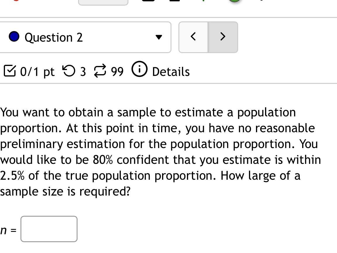 0 Question 2 v E 0/1 pt '0 3 8 99