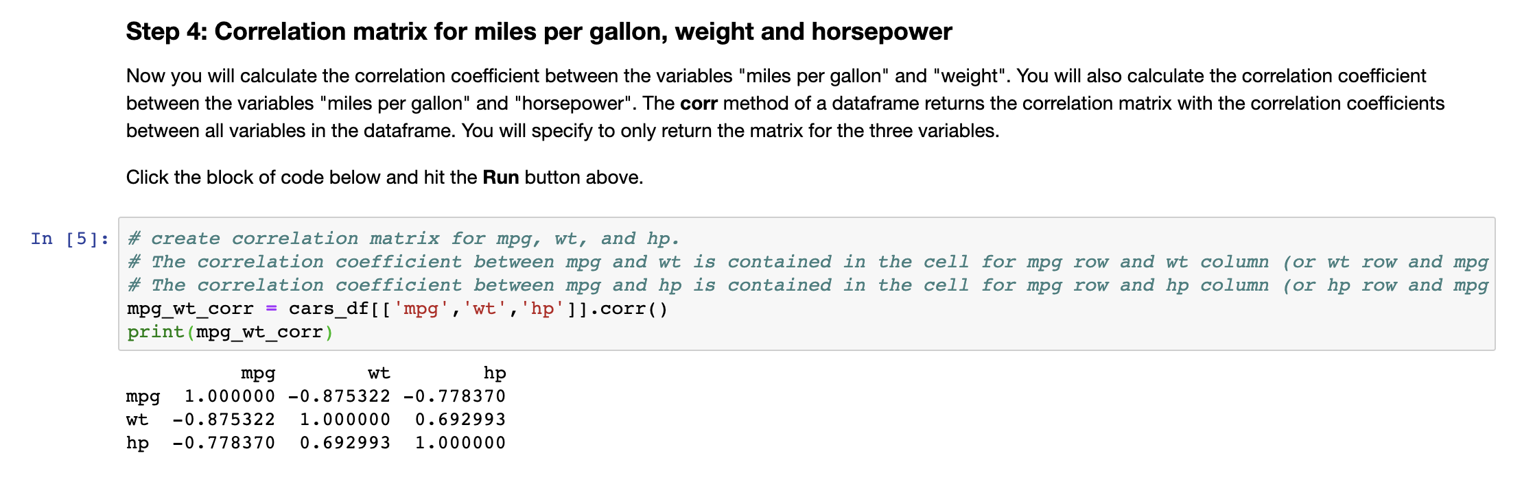 CSV file. The data set will be saved in a Python dataframe