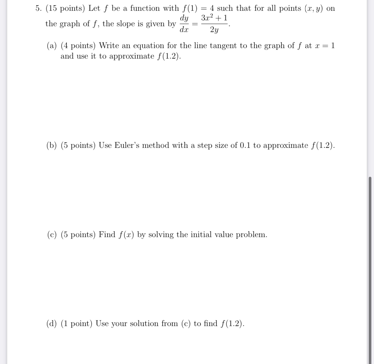 4 such that for all points (133;) on d 3 2 1