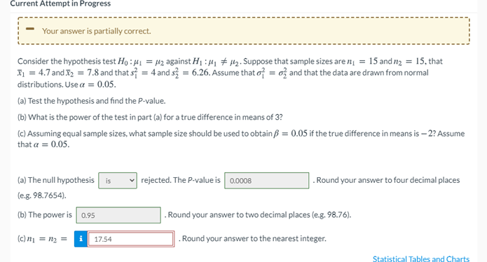  Current Attempt in Progress Your answer is partially correct. Consider the
