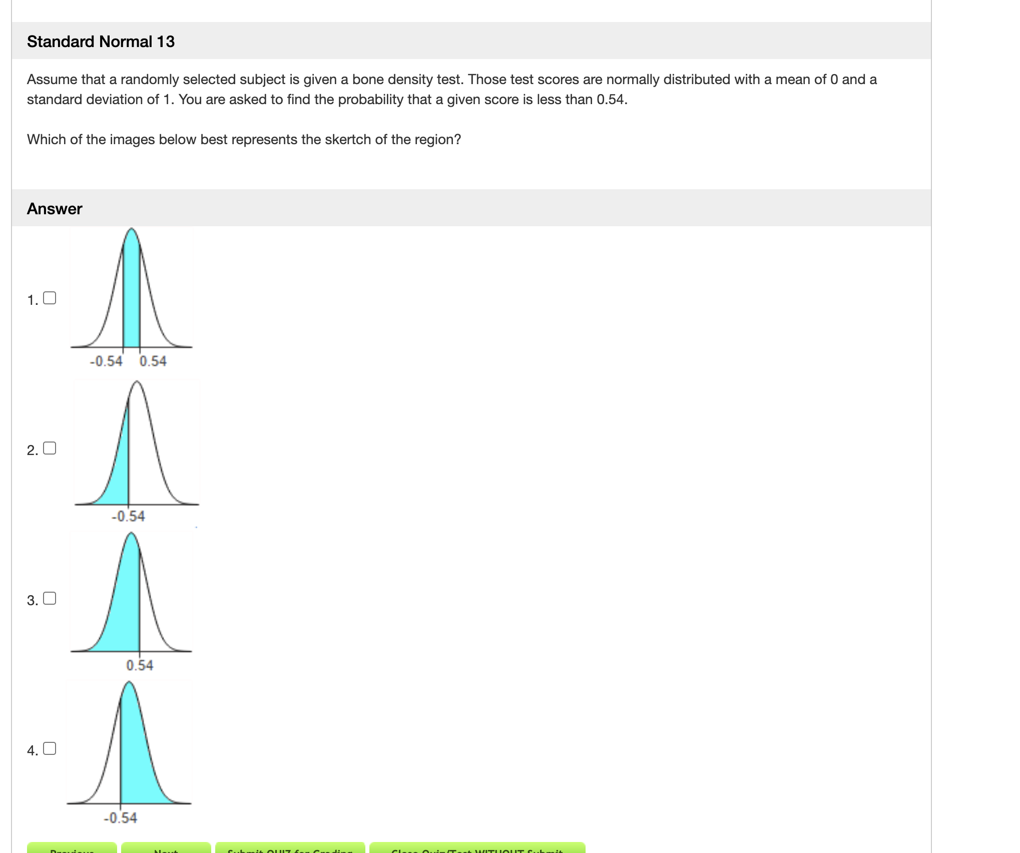 same aptitude. If a student scores 28 on the first test, what