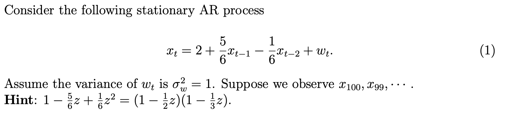X101 and X102. (4 points)(e) What is the standard error of the