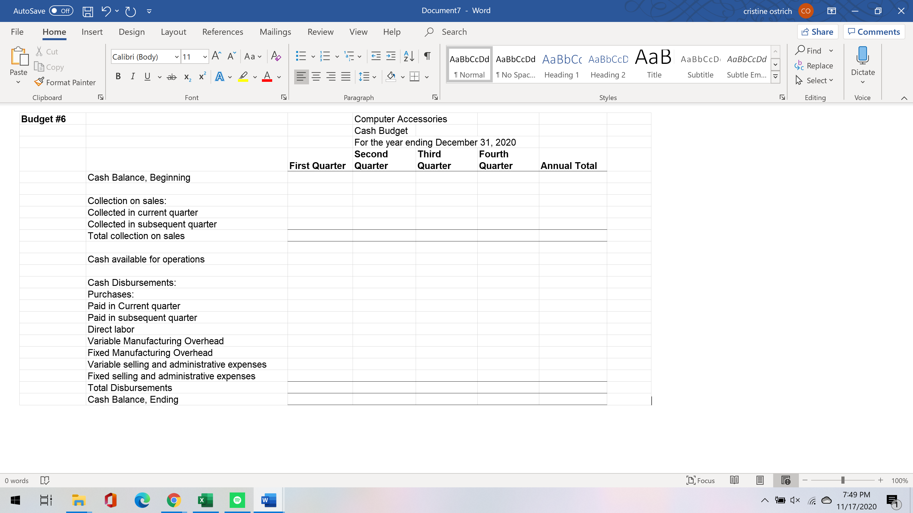 cristine ostrich CO X File Home Insert Design Layout References Mailings Review
