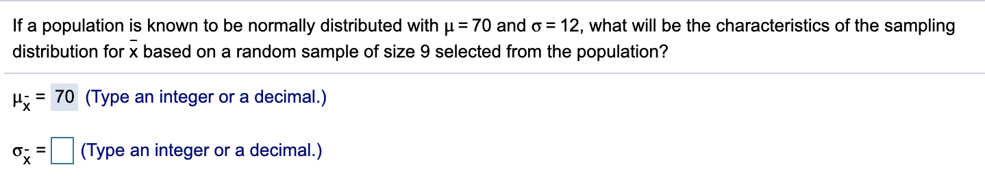 integer or a decimal.) 6)} = E (Type an integer or a