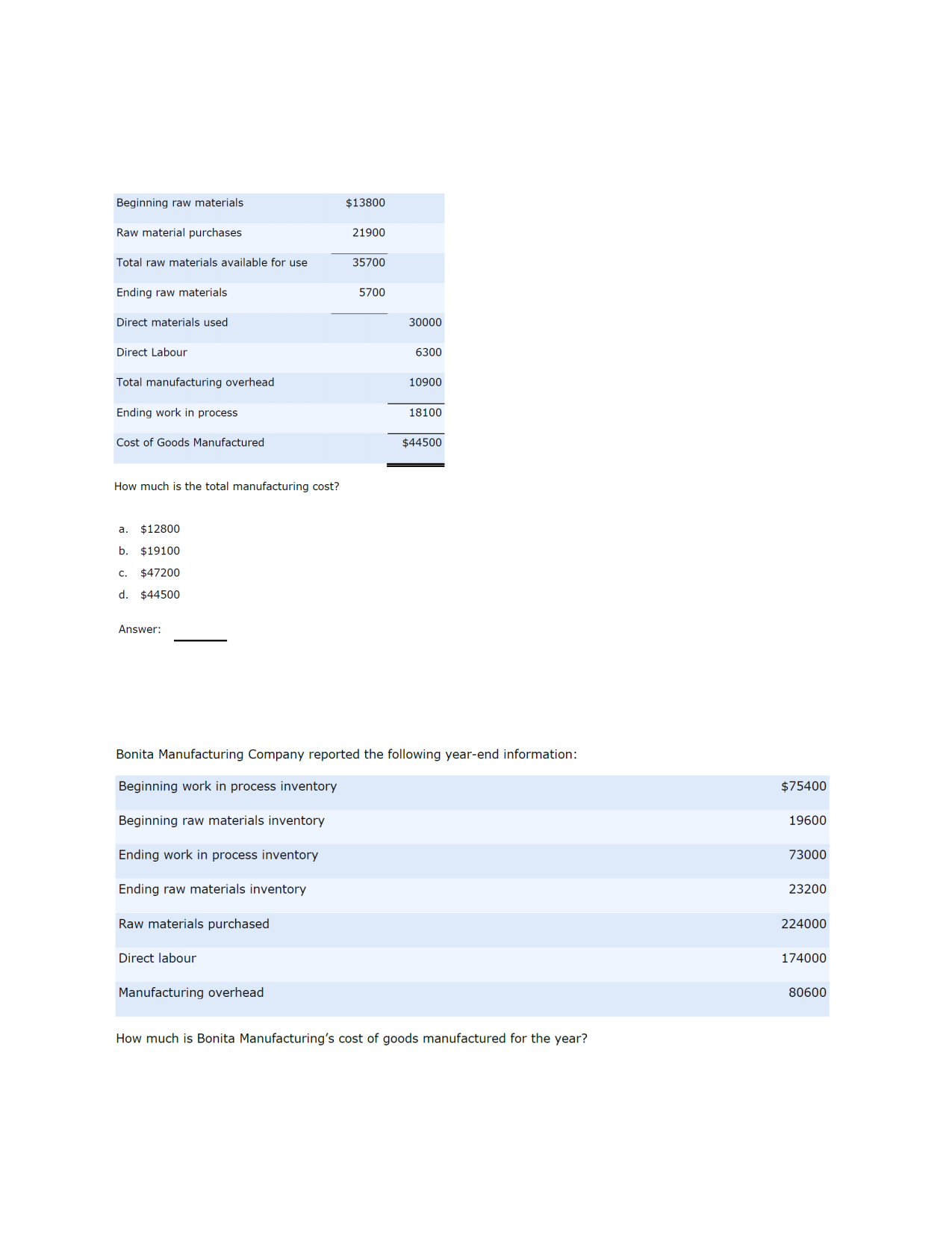 I need step by step methods and/or explanations when applicable. Photo