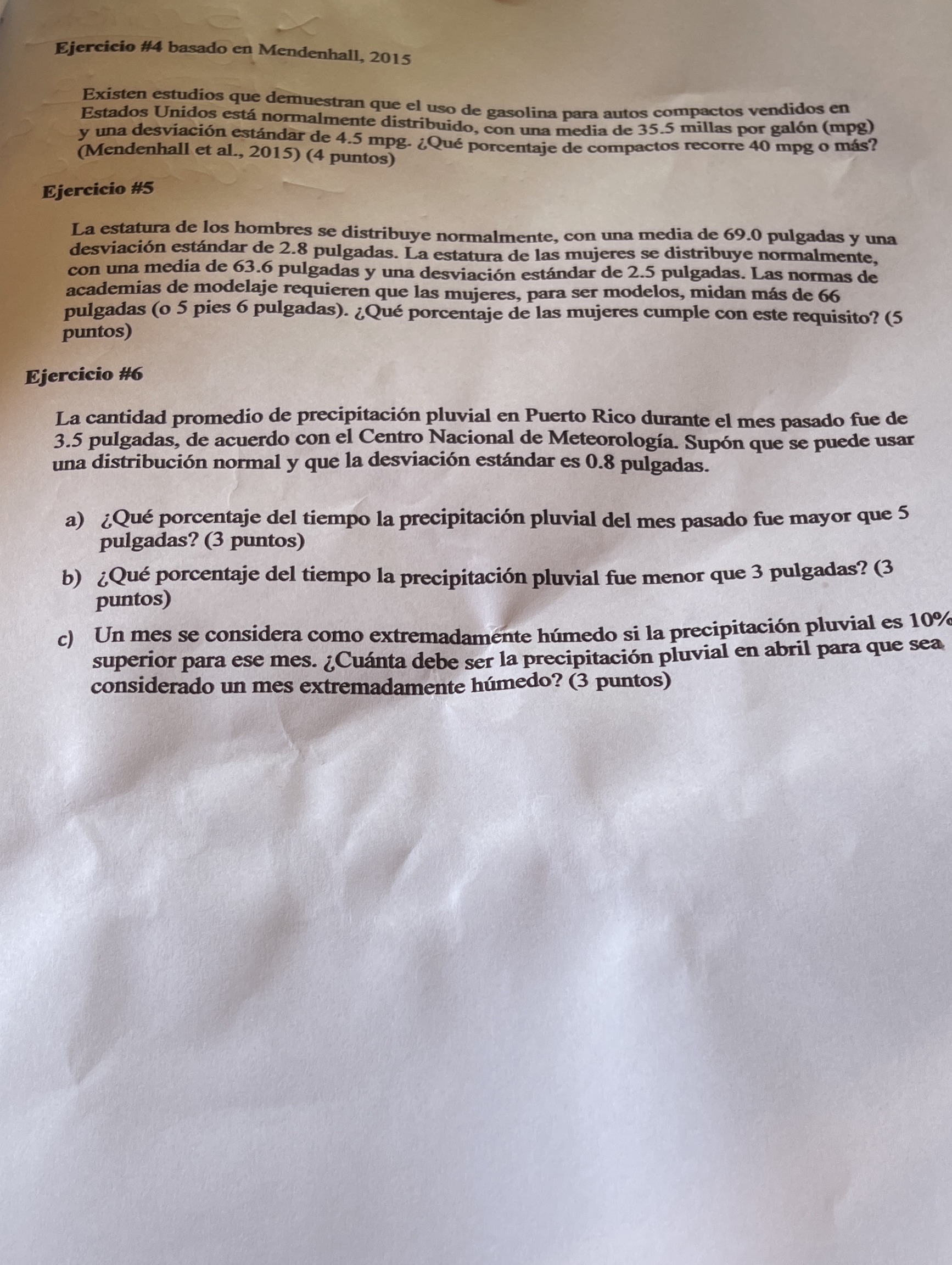#4 #5 #6 Ejercicio #4 basado en Mendenhall, 2015 Existen estudios que