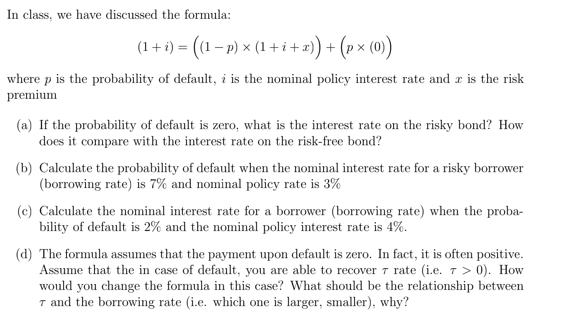 In class, we have discussed the formula: (1+2): ((113) x (1+'i+a:))