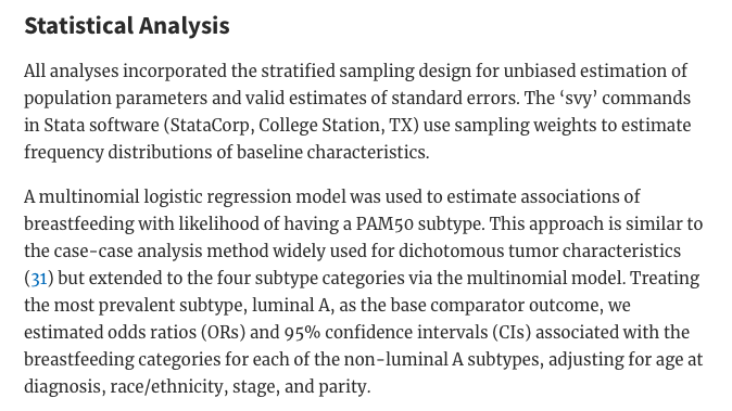 provided in this article. Thanks Statistical Analysis All analyses incorporated the stratified