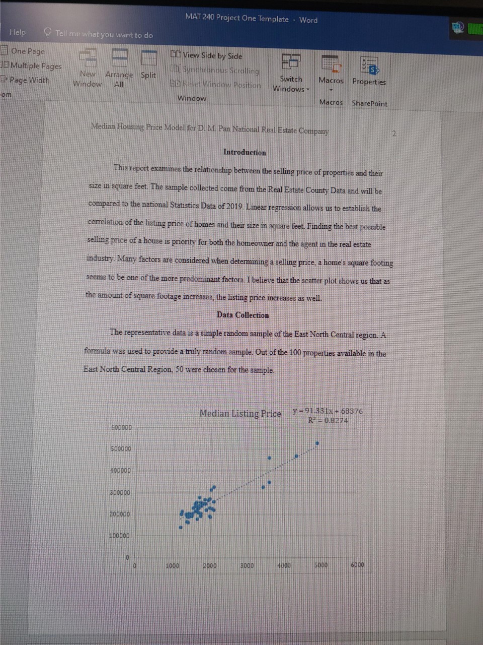 increases as the square footage of the house is increased. There is