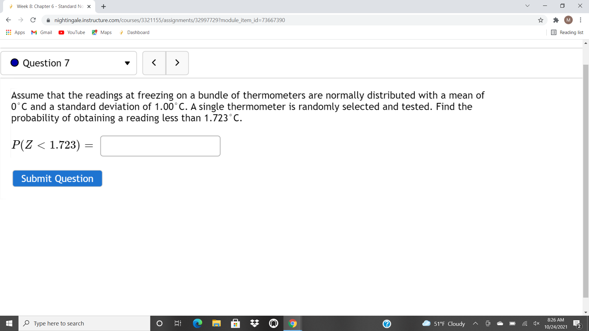  Week 8: Chapter 6 - Standard No x + V X