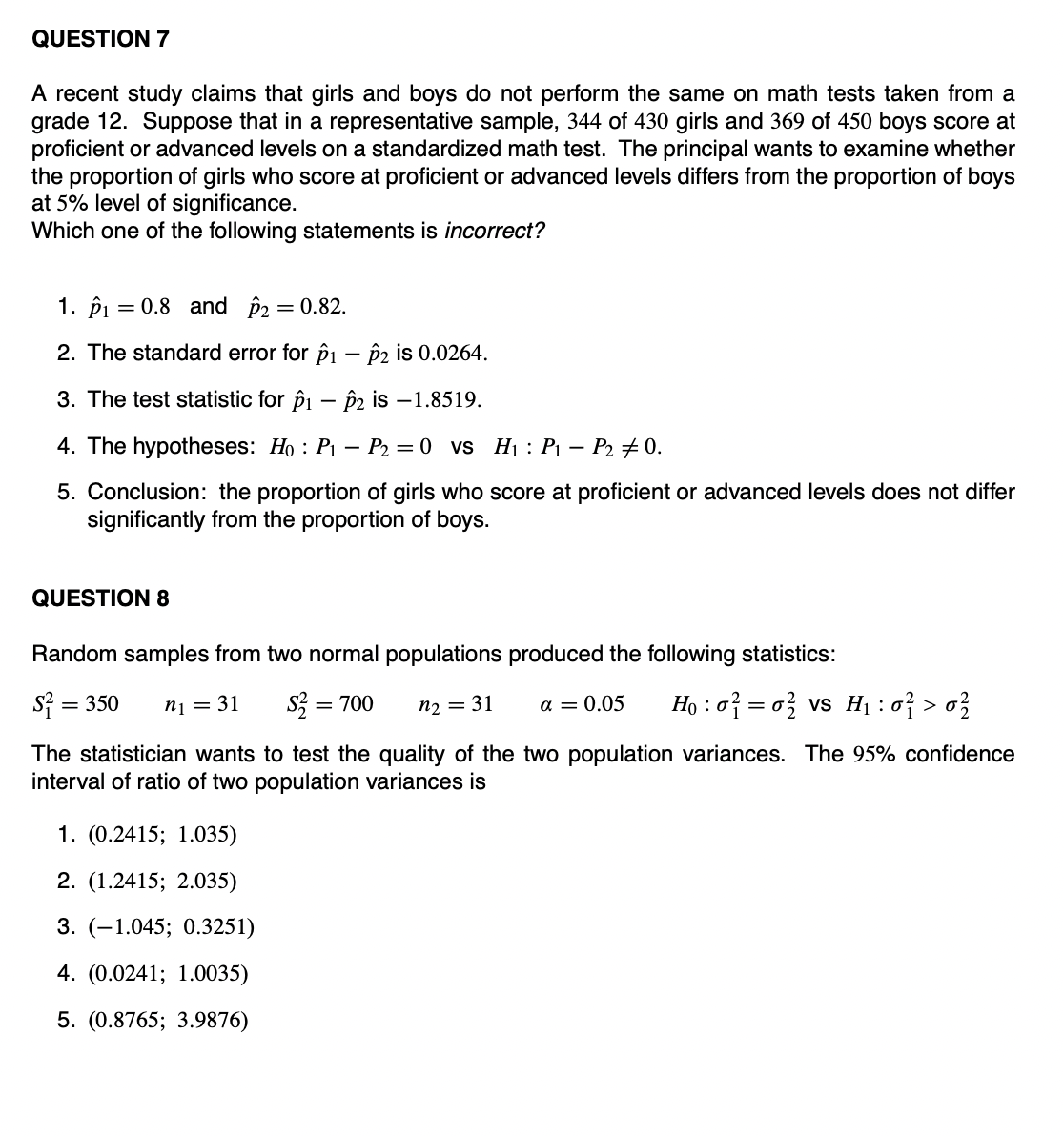 dispatch clerk in the marketing department recorded delivery times. Courier A was