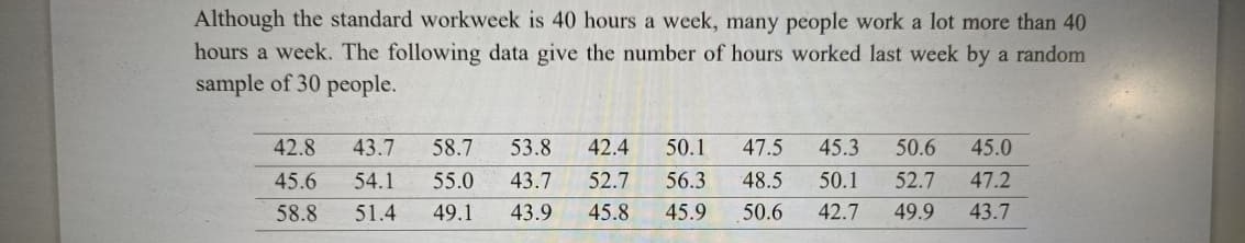 part (iii). (4 marks)Although the standard workweek is 40 hours a week,
