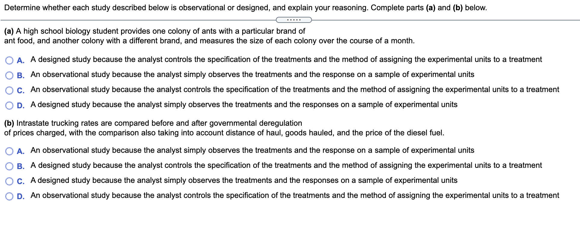explain your reasoning. Complete parts (a) and (b) below. (a) A high