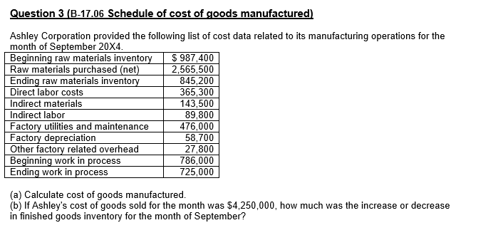 I would like to get help on this problem: Question 3 (B-17.06