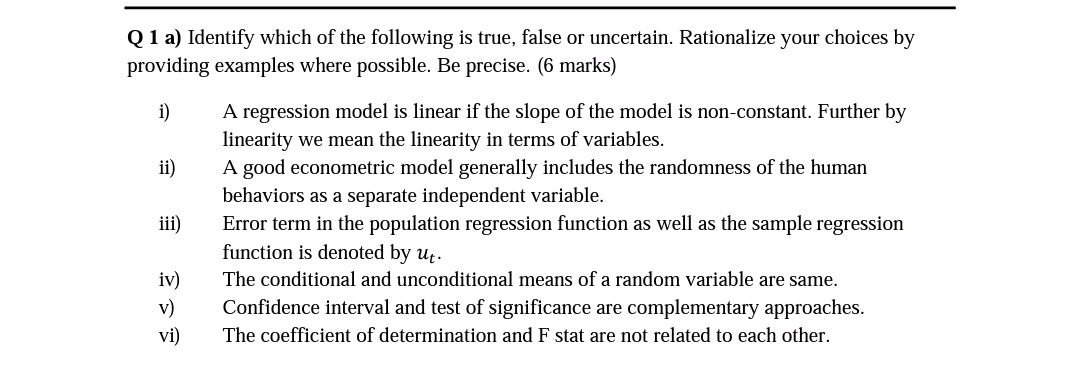 answer me fast please THANK YOU Q l a) Identify which of