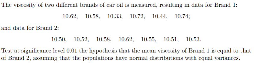 null hypothesis based on both approaches: via the test itself and via