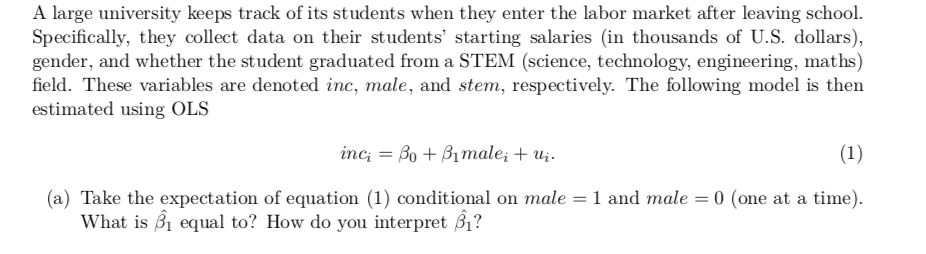 Please help me with solving only question (a) Provide the steps to