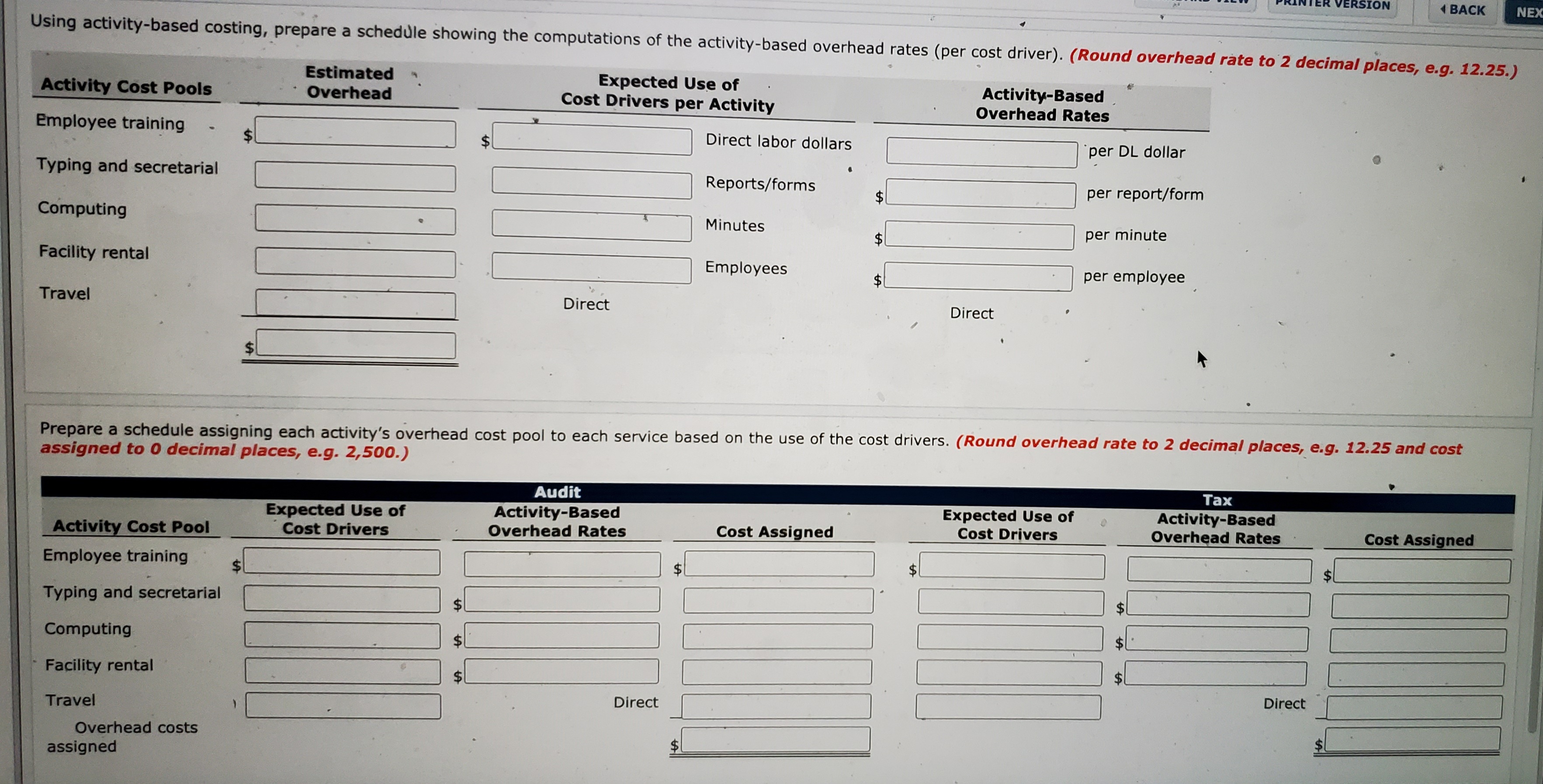 auditing and tax-return preparation. A controversy has developed between the partners of