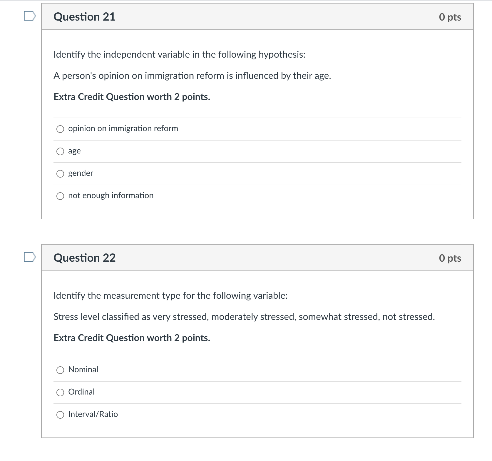 range for these students' quiz scores? D Question 5 10 pts What