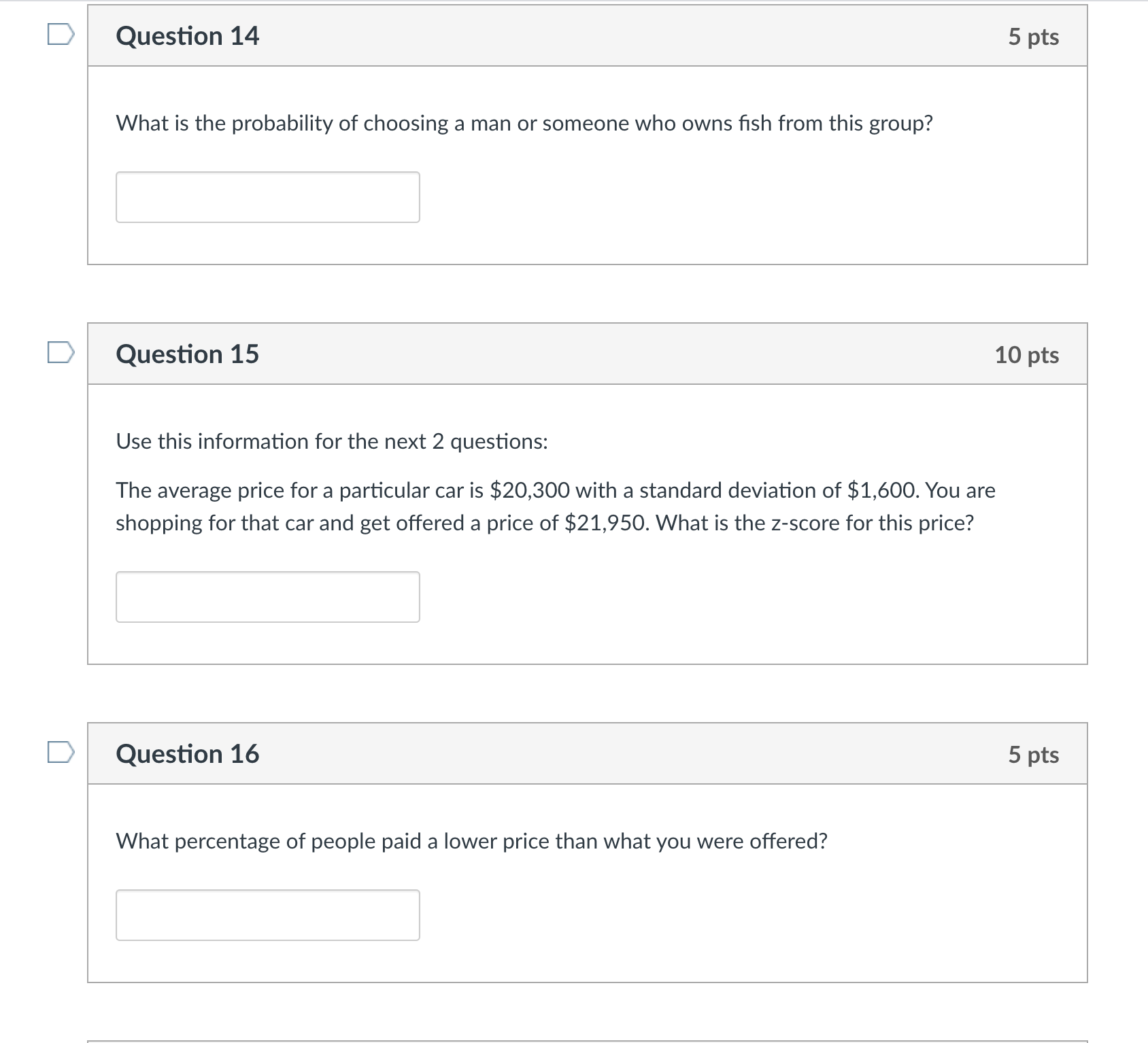 two different instructors. Use this information for the next two problems. Instructor