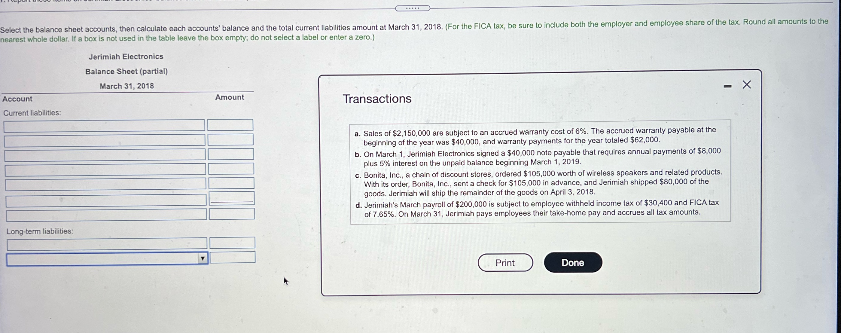  . . . Select the balance sheet accounts, then calculate each