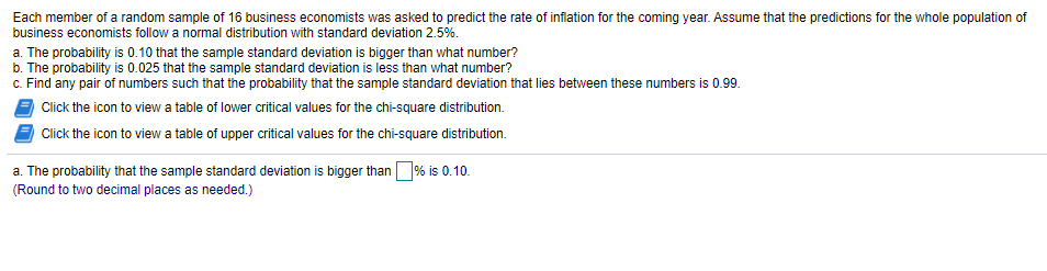 rate of ination for the coming year. Assume that the predictions for