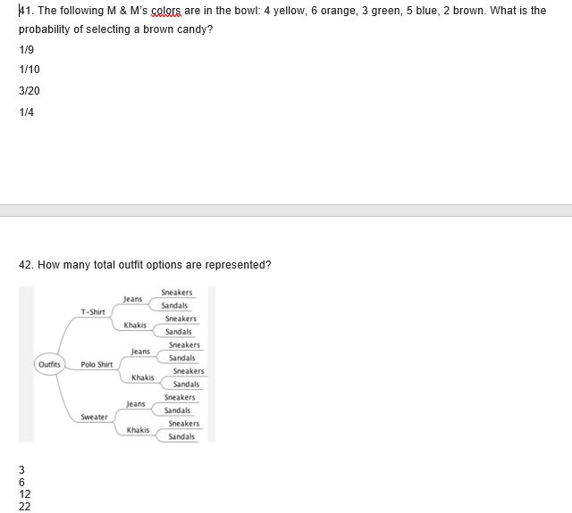 35. If you flipped a coin, what is the probability it will