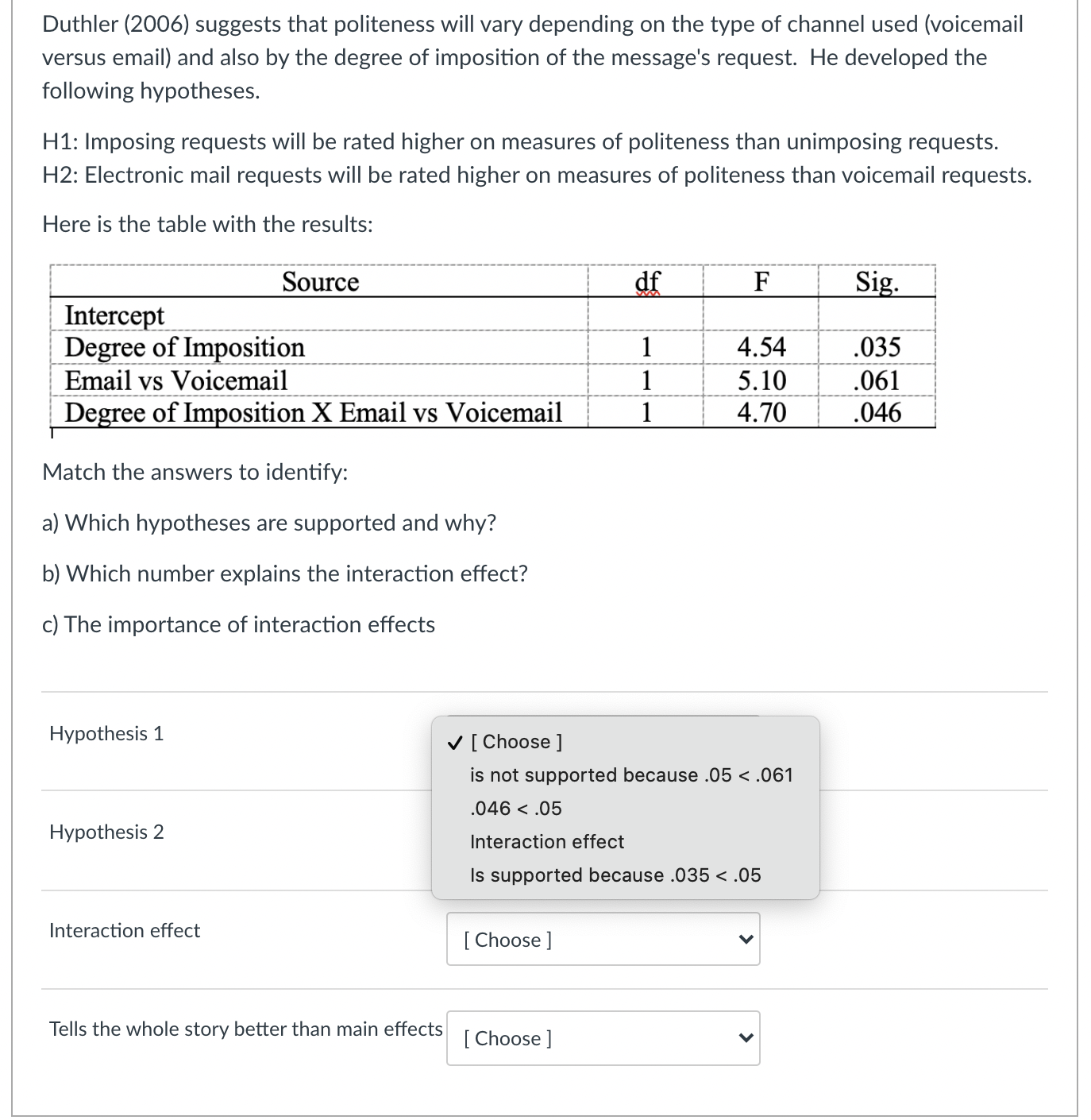 Match left side with the correct selections with answer choices below. Duthler